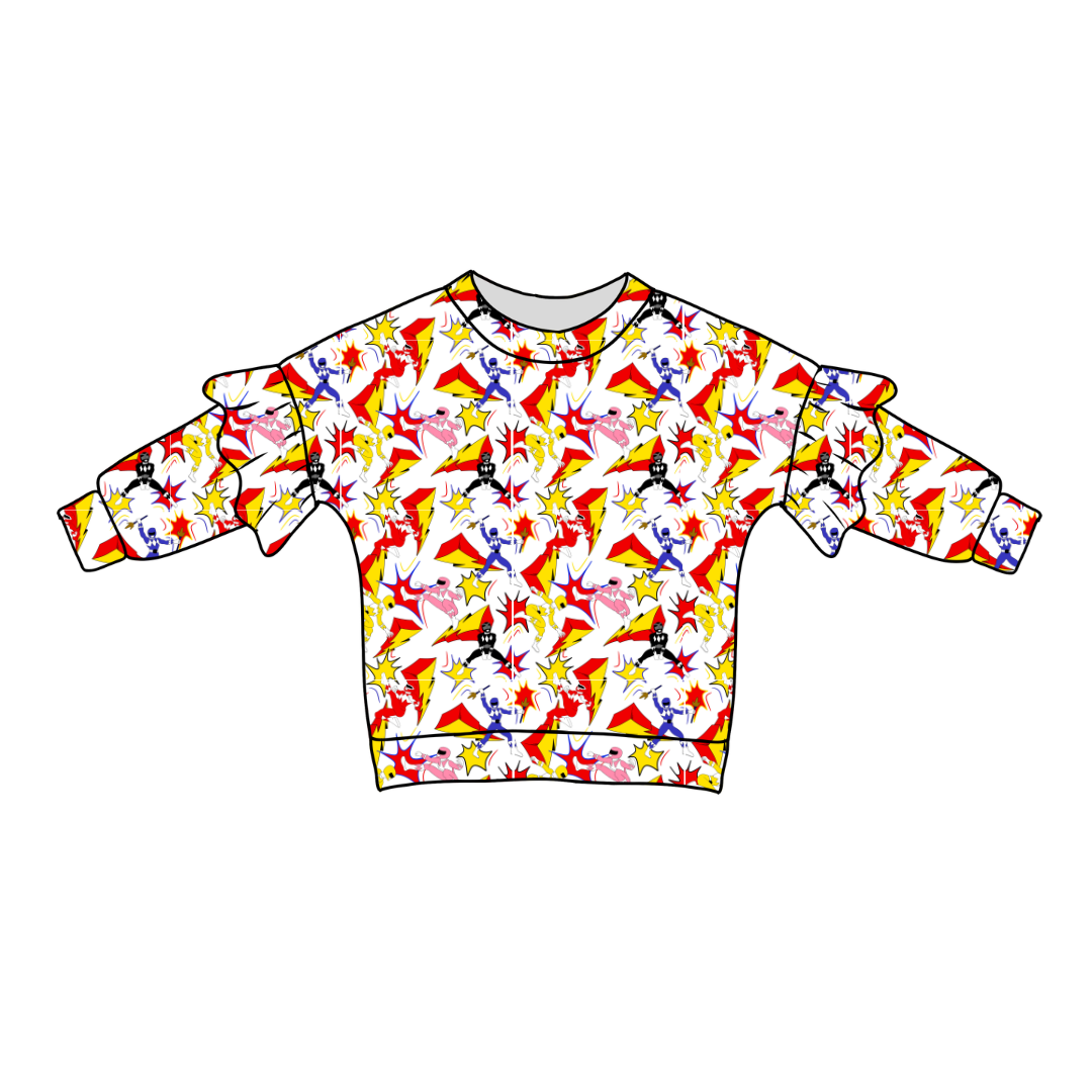 Ranger Dreams - Lillie Ruffle Sweater Knit - PRE ORDER