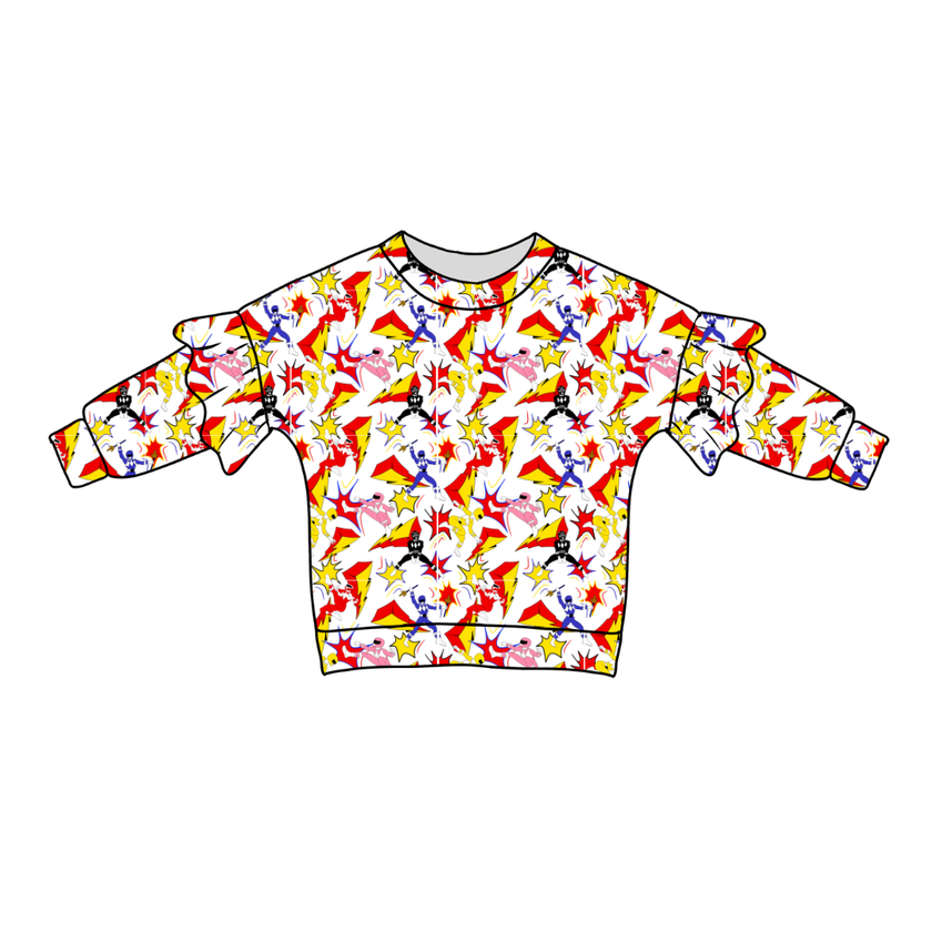 Ranger Dreams - Lillie Ruffle Sweater Knit - PRE ORDER