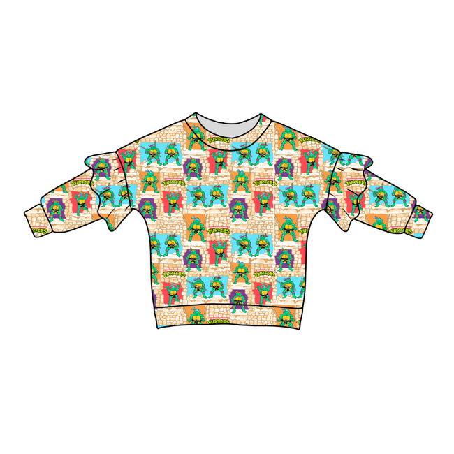 Turtle Dreams - Lillie Ruffle Sweater Knit - PRE ORDER