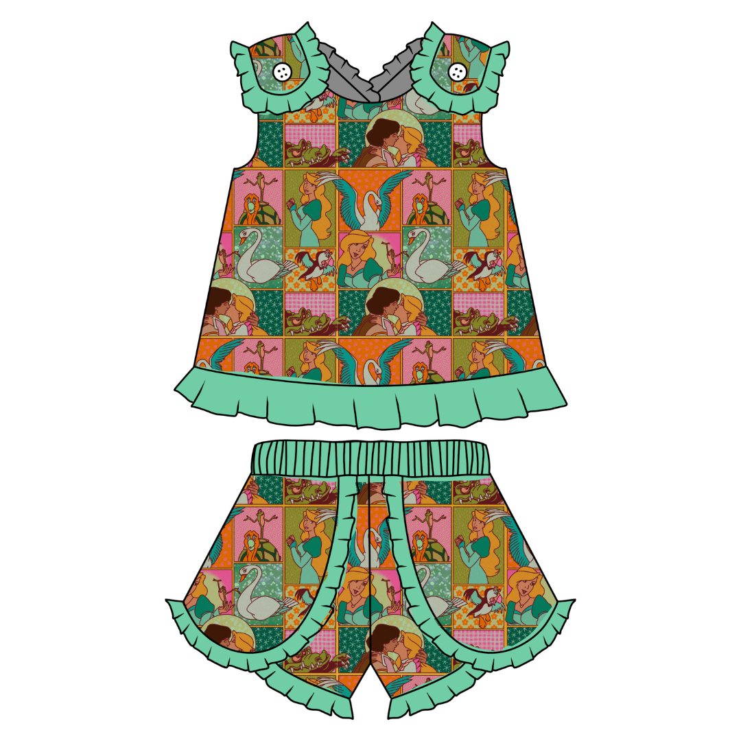 Swan Evie Tulip Short Set Knit - PRE ORDER