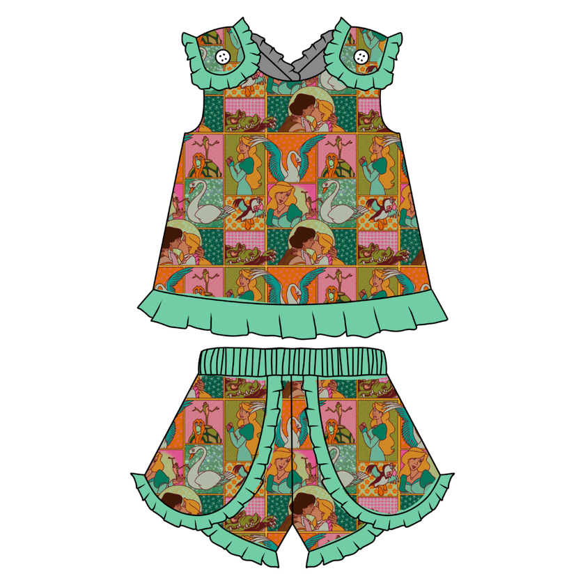 Swan Evie Tulip Short Set Knit - PRE ORDER