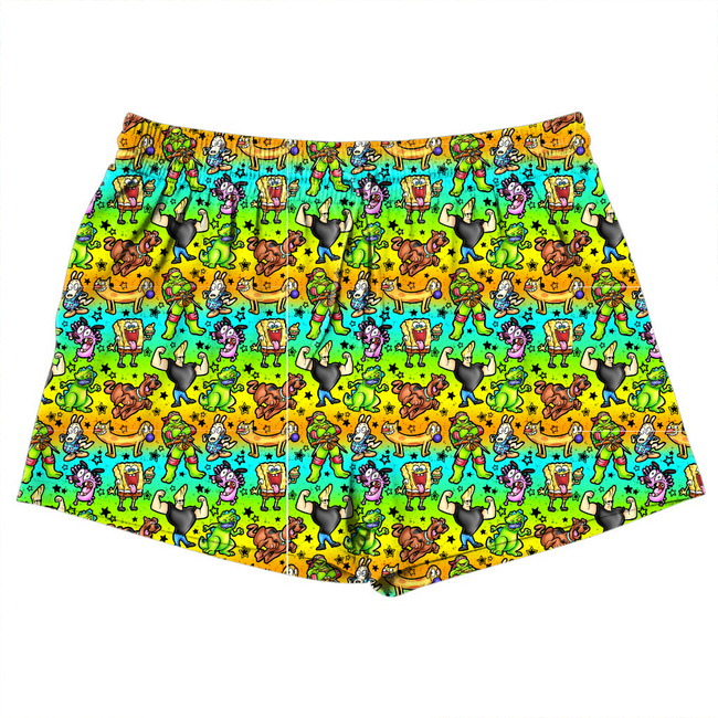 Cartoons Jazzy Adult Pajama Bamboo Shorts - Pre Order