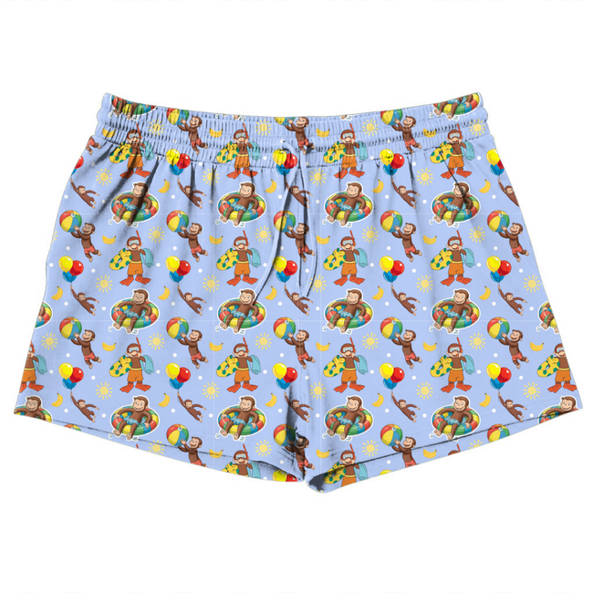 Monkey Around Jazzy Adult Pajama Bamboo Shorts - Pre Order
