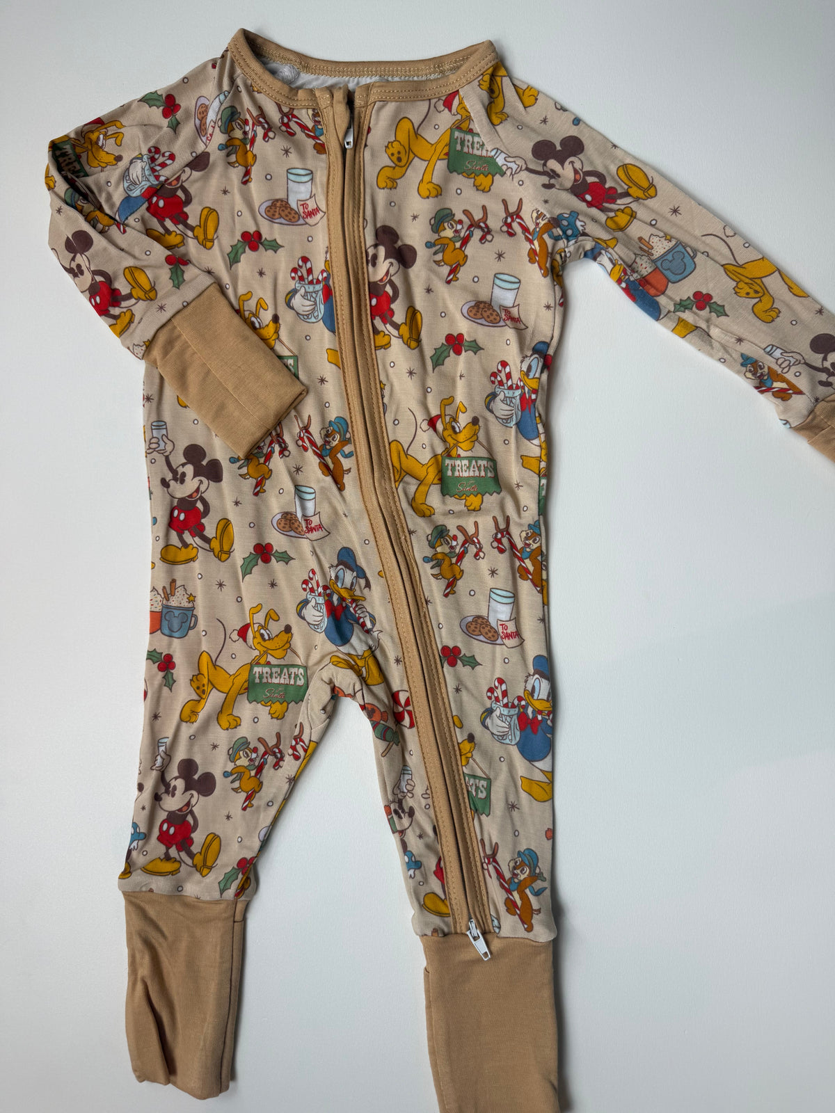 CLASSIC XMAS - DREAMLAND LONG SLEEVE SLEEPER - BAMBOO
