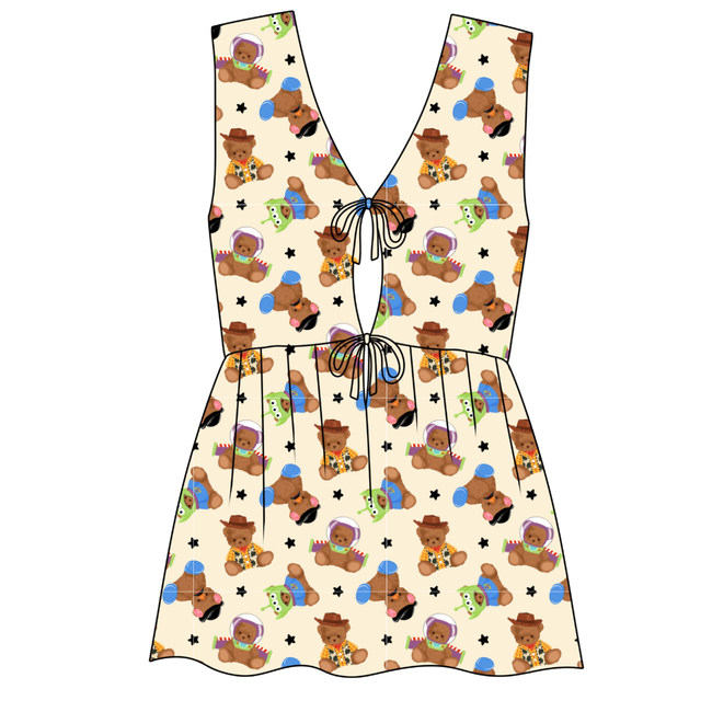 Toy Box Besties Gaia Women's Front Tie Top - Knit - Pre Order (Copy)