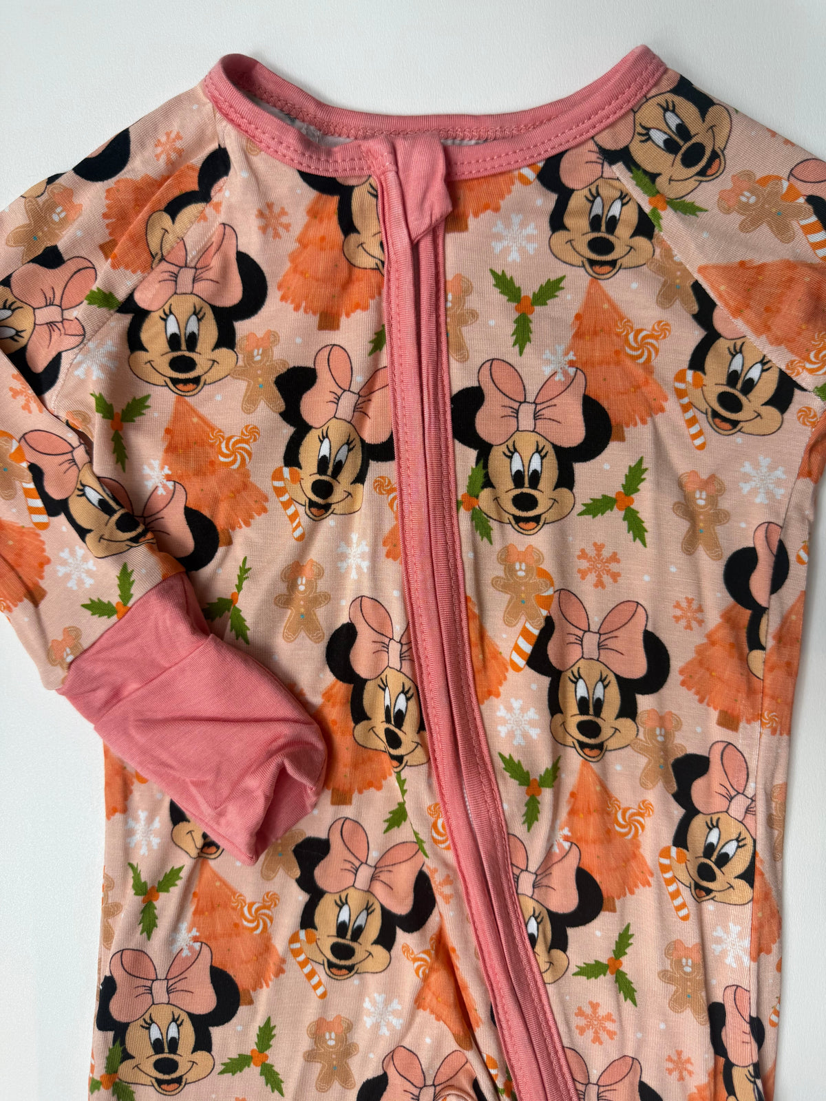 GIRL MOUSE XMAS - DREAMLAND LONG SLEEVE SLEEPER - BAMBOO