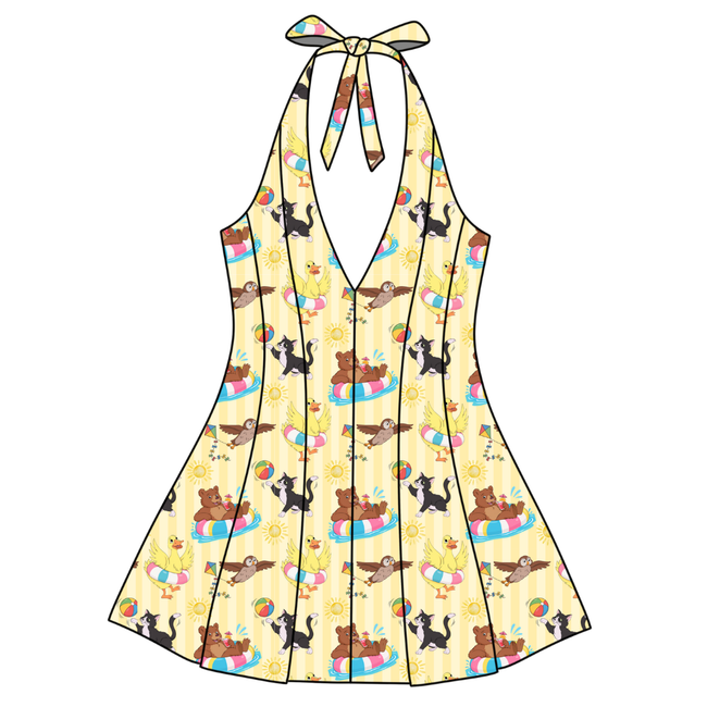 Summer Bear Celo Women's Halter Dress - Knit - Pre Order