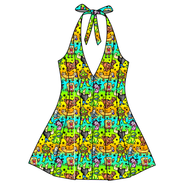 Cartoons Celo Women's Halter Dress - Knit - Pre Order