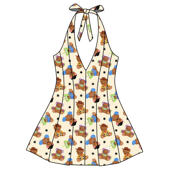 Toy Box Besties Celo Women's Halter Dress - Knit - Pre Order