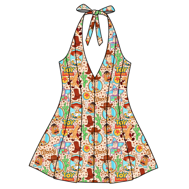 Howdy Partner Celo Women's Halter Dress - Knit - Pre Order