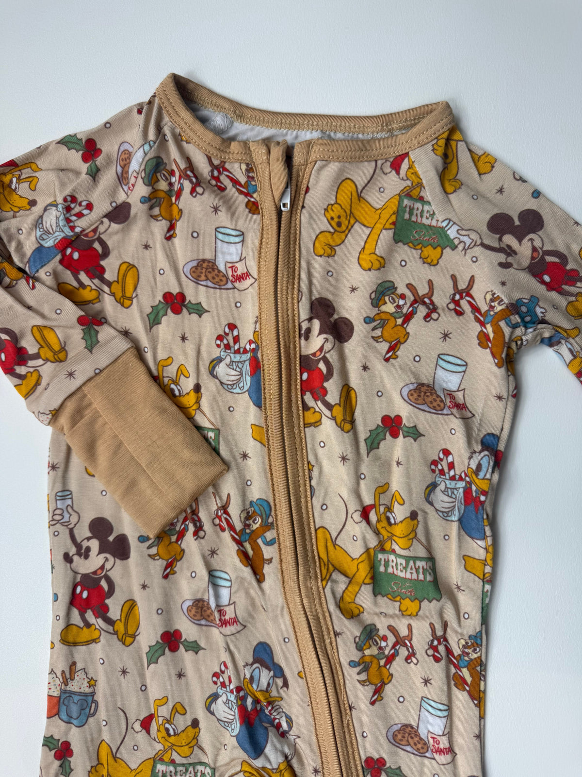 CLASSIC XMAS - DREAMLAND LONG SLEEVE SLEEPER - BAMBOO