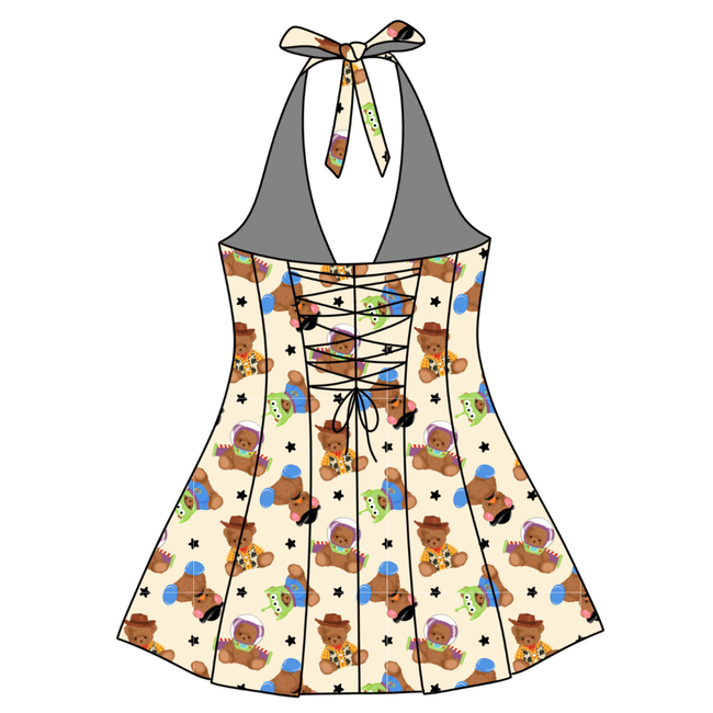 Toy Box Besties Celo Women's Halter Dress - Knit - Pre Order