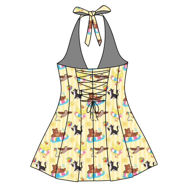 Summer Bear Celo Women's Halter Dress - Knit - Pre Order