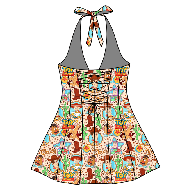 Howdy Partner Celo Women's Halter Dress - Knit - Pre Order