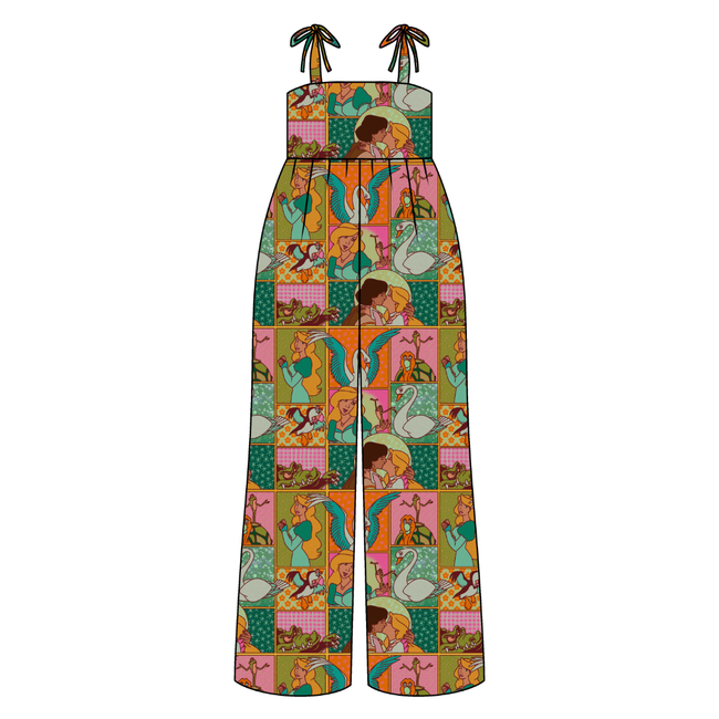 Swan Rene Adult Shoulder Tie Jumpsuit Bamboo - Pre Order