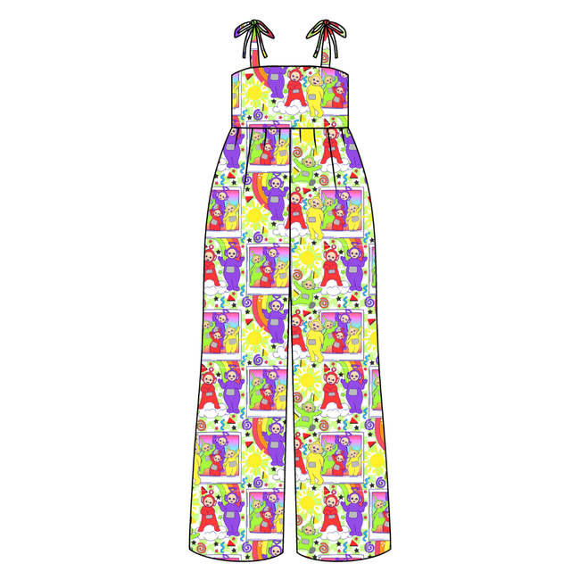 Tubby Time Rene Adult Shoulder Tie Jumpsuit Bamboo - Pre Order