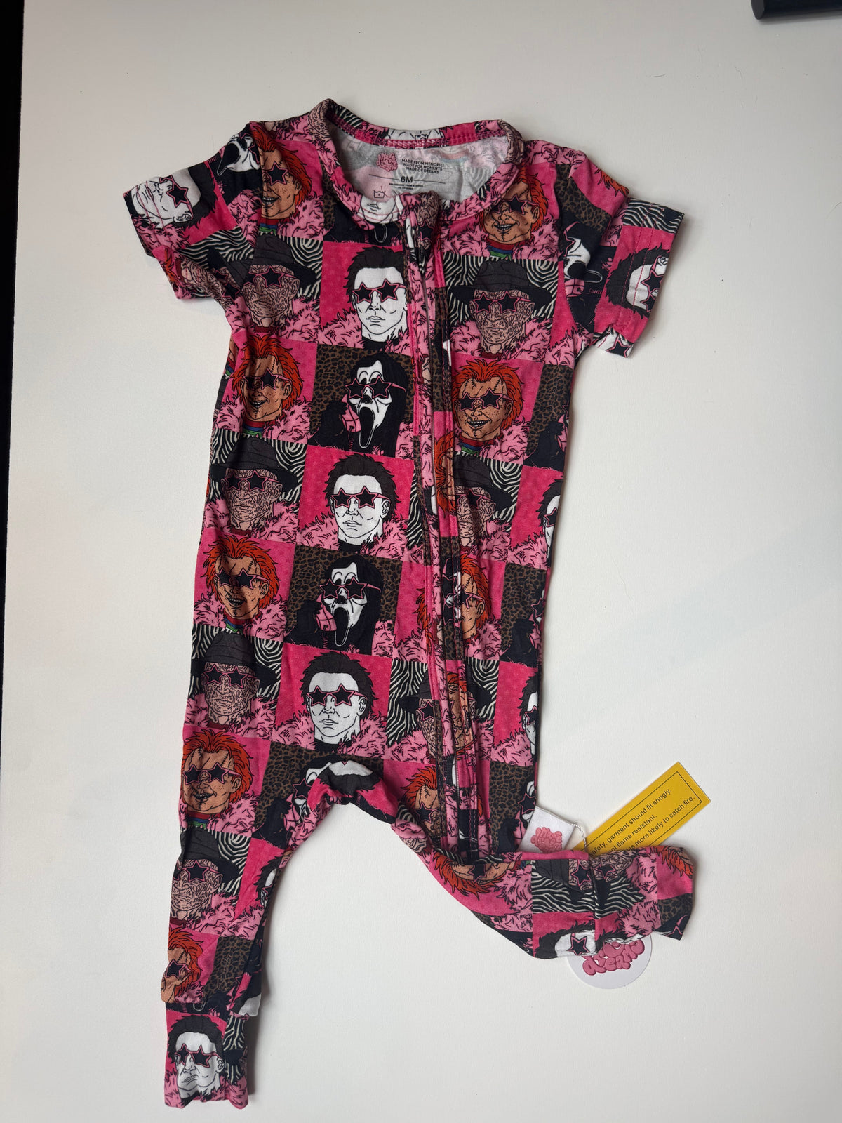 NOT YOUR BOO - DANDELION SHORT SLEEVE PANTS ZIPPY - BAMBOO