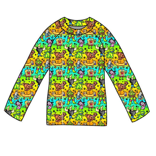 Cartoons Long Sleeve Swim Shirt - Pre Order