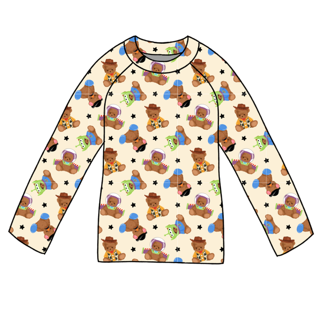Toy Box Besties Long Sleeve Swim Shirt - Pre Order