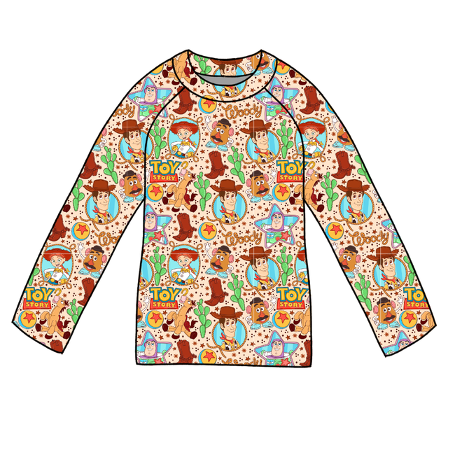 Howdy Partner Long Sleeve Swim Shirt - Pre Order