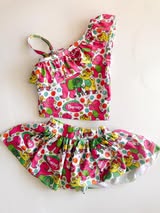 Retro Robot Adventures One Shoulder Two-Piece Swim - Pre Order