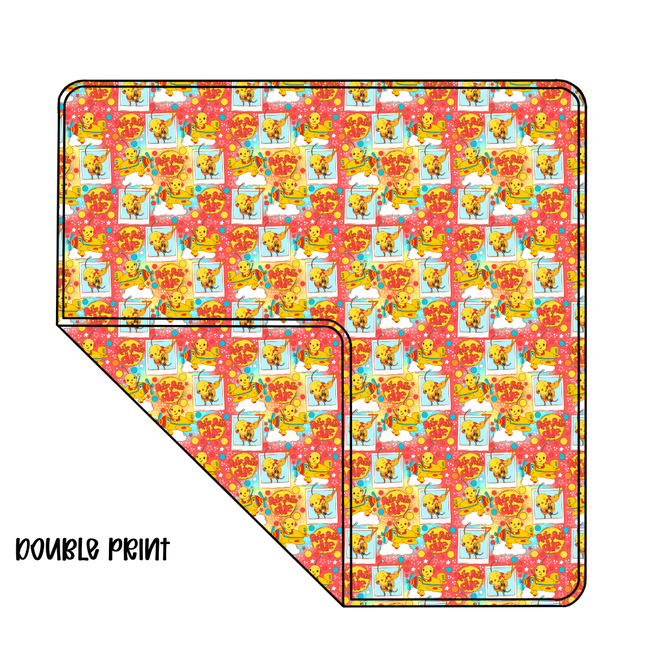 Retro Robot Adventures Dreamscape Blanket 57.5x80 - Knit - PRE ORDER