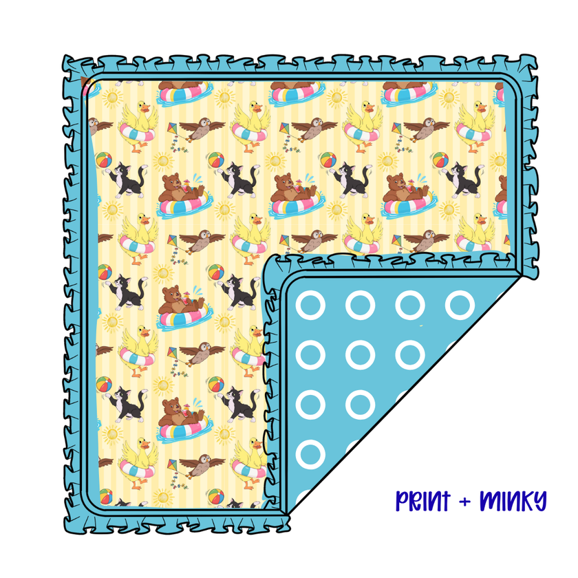 Summer Bear Dreamscape Blanket 57.5x80 - Knit - PRE ORDER