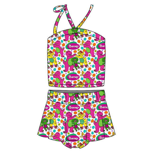 Gumdrops SOPHIA - HALTER CROP AND BUMMIE SKIRT SET - KNIT- PRE ORDER