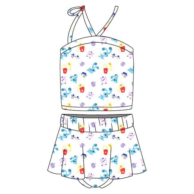Clue SOPHIA - HALTER CROP AND BUMMIE SKIRT SET - KNIT- PRE ORDER