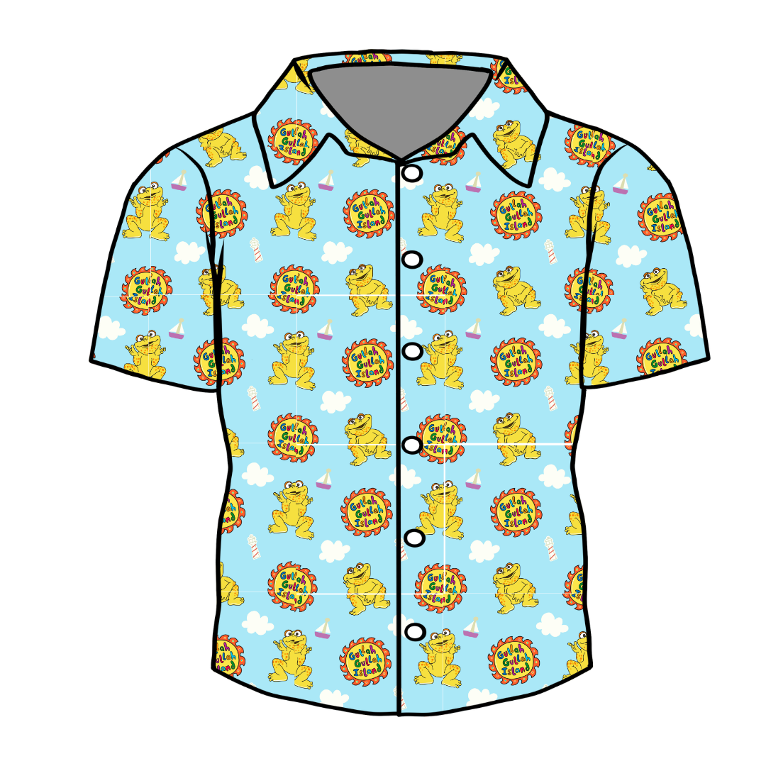On the Island - Twilight Men's Button Down Bamboo - Pre Order