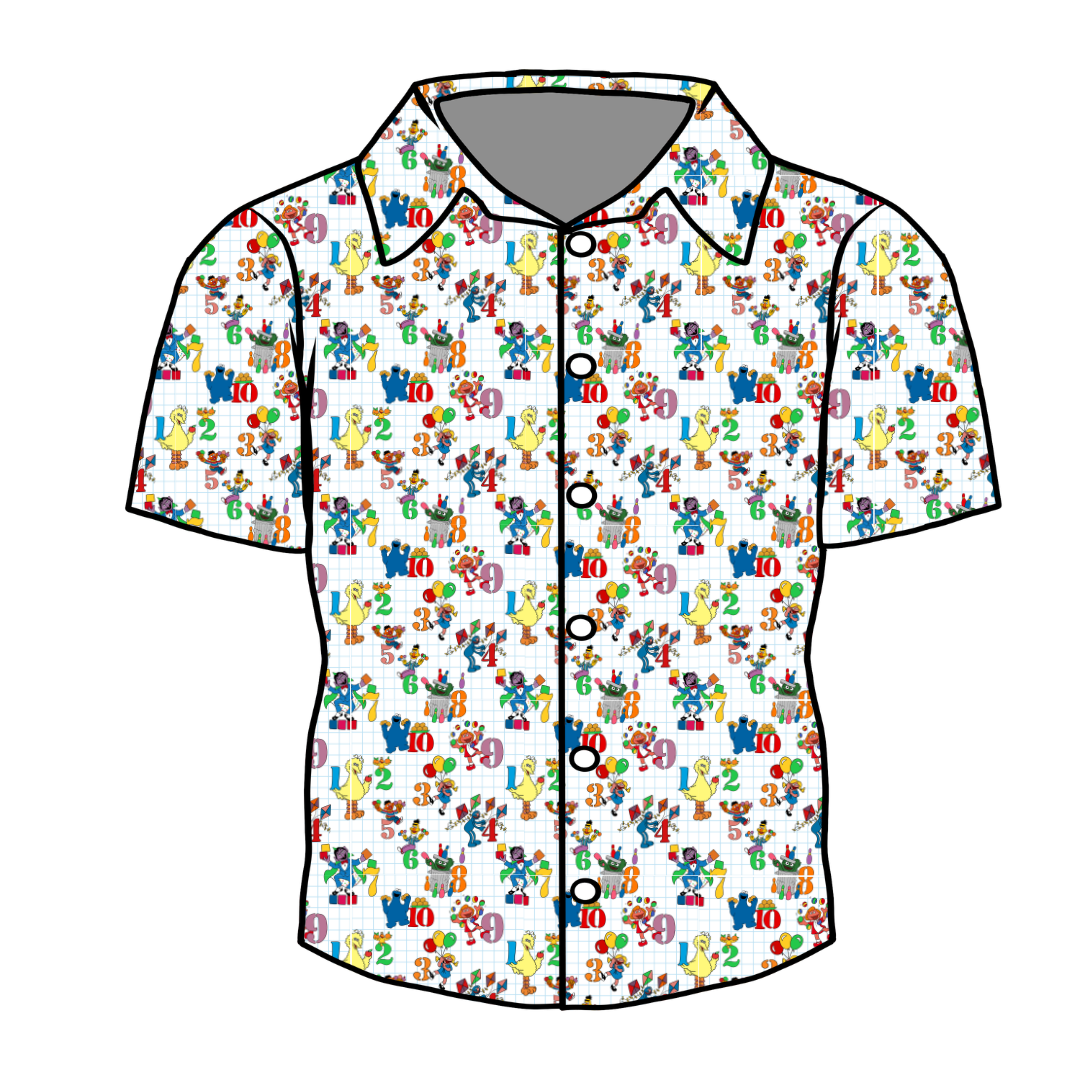 Number Street - Twilight Men's Button Down Bamboo - Pre Order