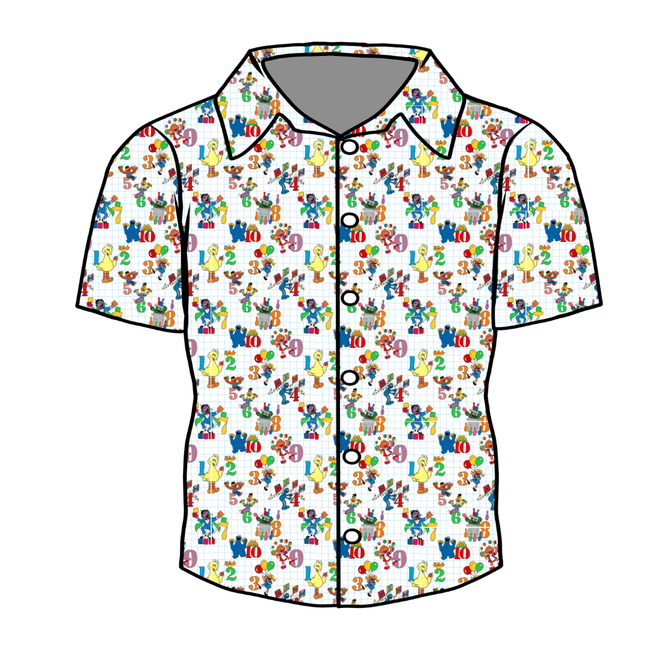 Number Street - Twilight Men's Button Down Bamboo - Pre Order