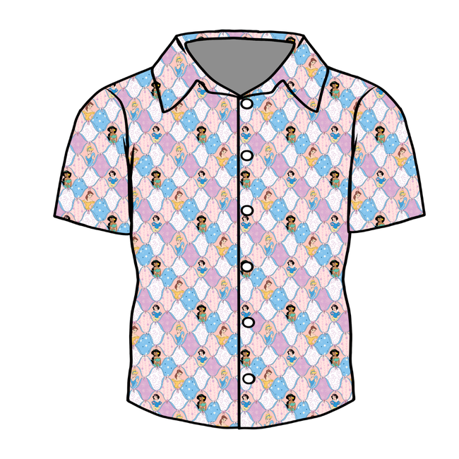 Princess Dreams - Twilight Men's Button Down Bamboo - Pre Order