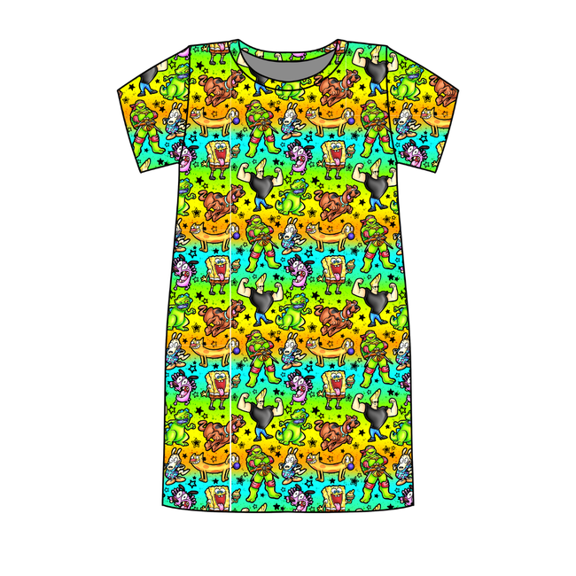 Cartoons Poppy Oversized Sleep Shirt Bamboo - Pre Order