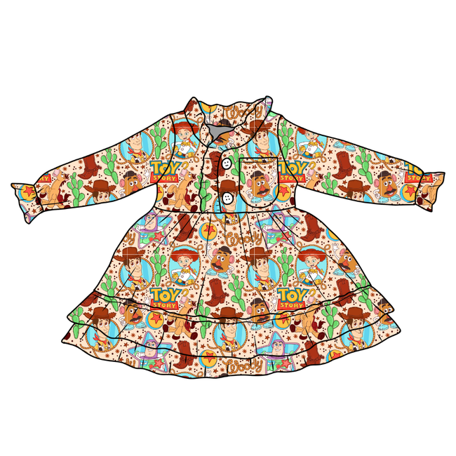 Howdy Partner Emerald Bamboo Long Sleeve Lounge Dress - PRE ORDER