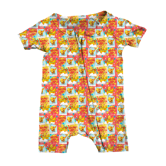 Retro Robot Adventures Bliss Short Sleeve Zippy Bamboo - PRE ORDER