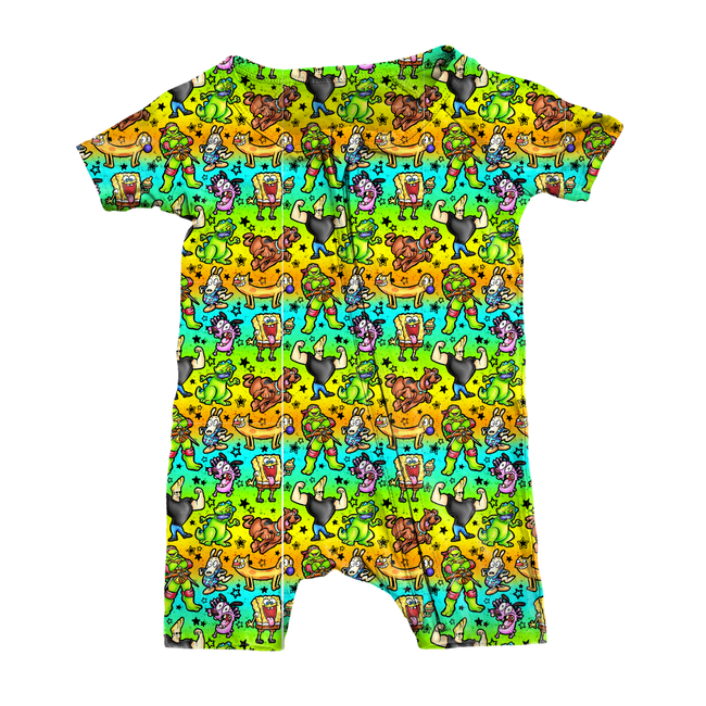 Cartoons Bliss Short Sleeve Zippy Bamboo - PRE ORDER