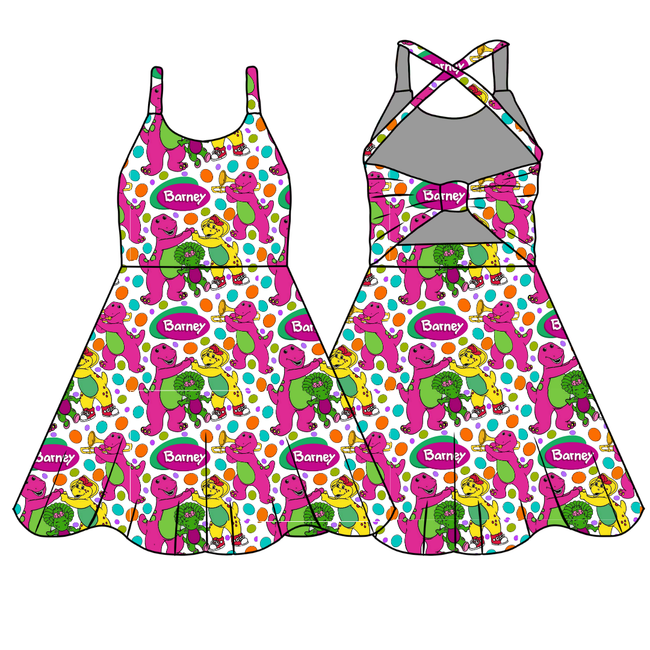 Gumdrops Shiloh Bow Back Dress - Knit - Pre Order