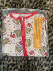 Mean Green - Dreamland Long Sleeve Sleeper - Bamboo - Ready to Ship Christmas