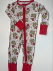 MEAN GREEN - DREAMLAND LONG SLEEVE SLEEPER - BAMBOO
