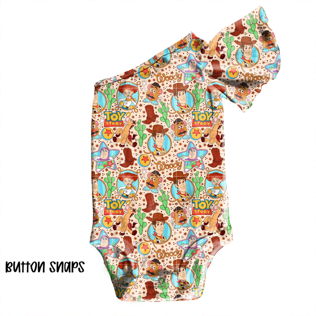 Howdy Partner Malibu One Shoulder Leotard - Knit - Pre Order