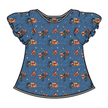 Hunny Dreams - Moon Short Sleeve Flutter Bamboo Shirt - PRE ORDER