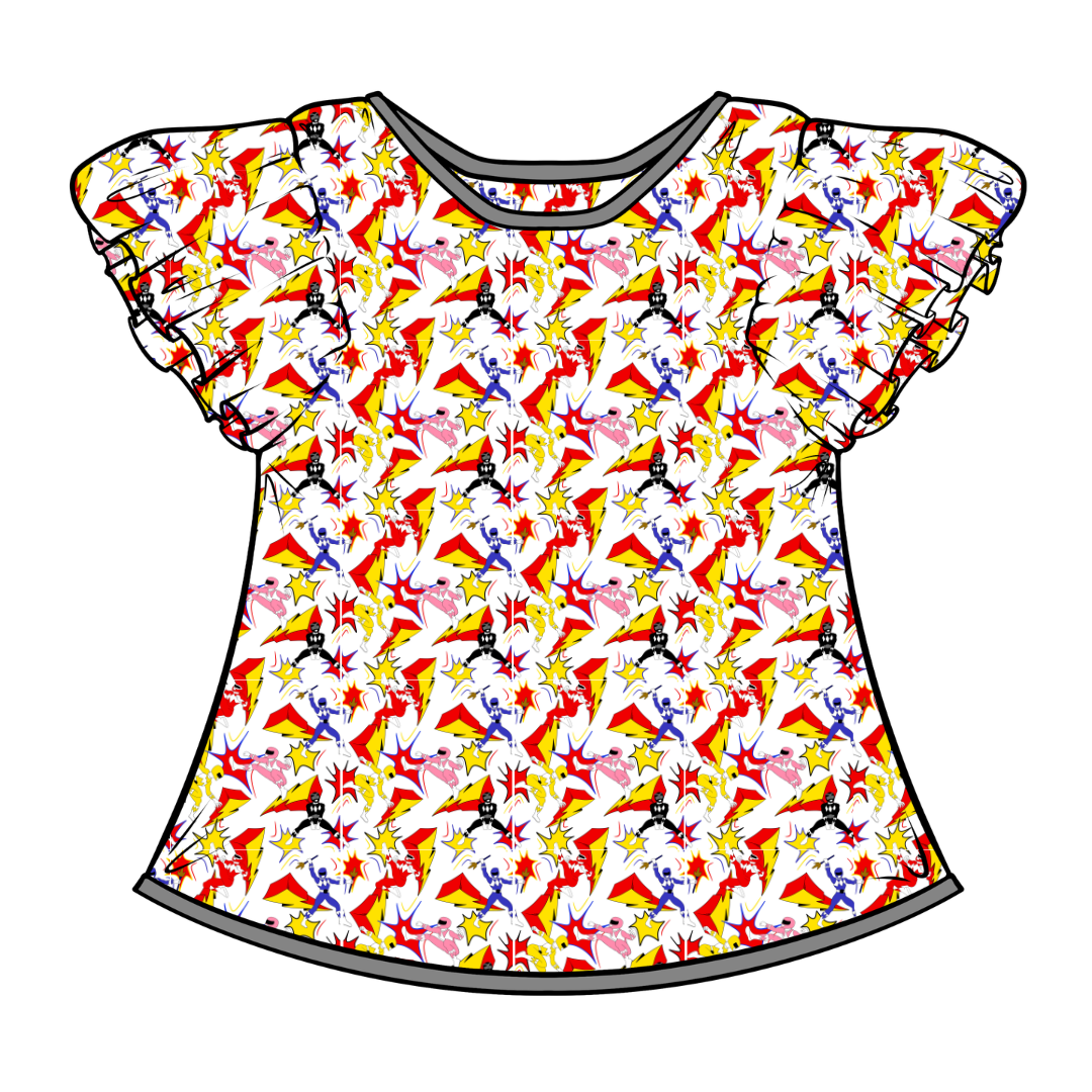 Ranger Dreams - Moon Short Sleeve Flutter Bamboo Shirt - PRE ORDER