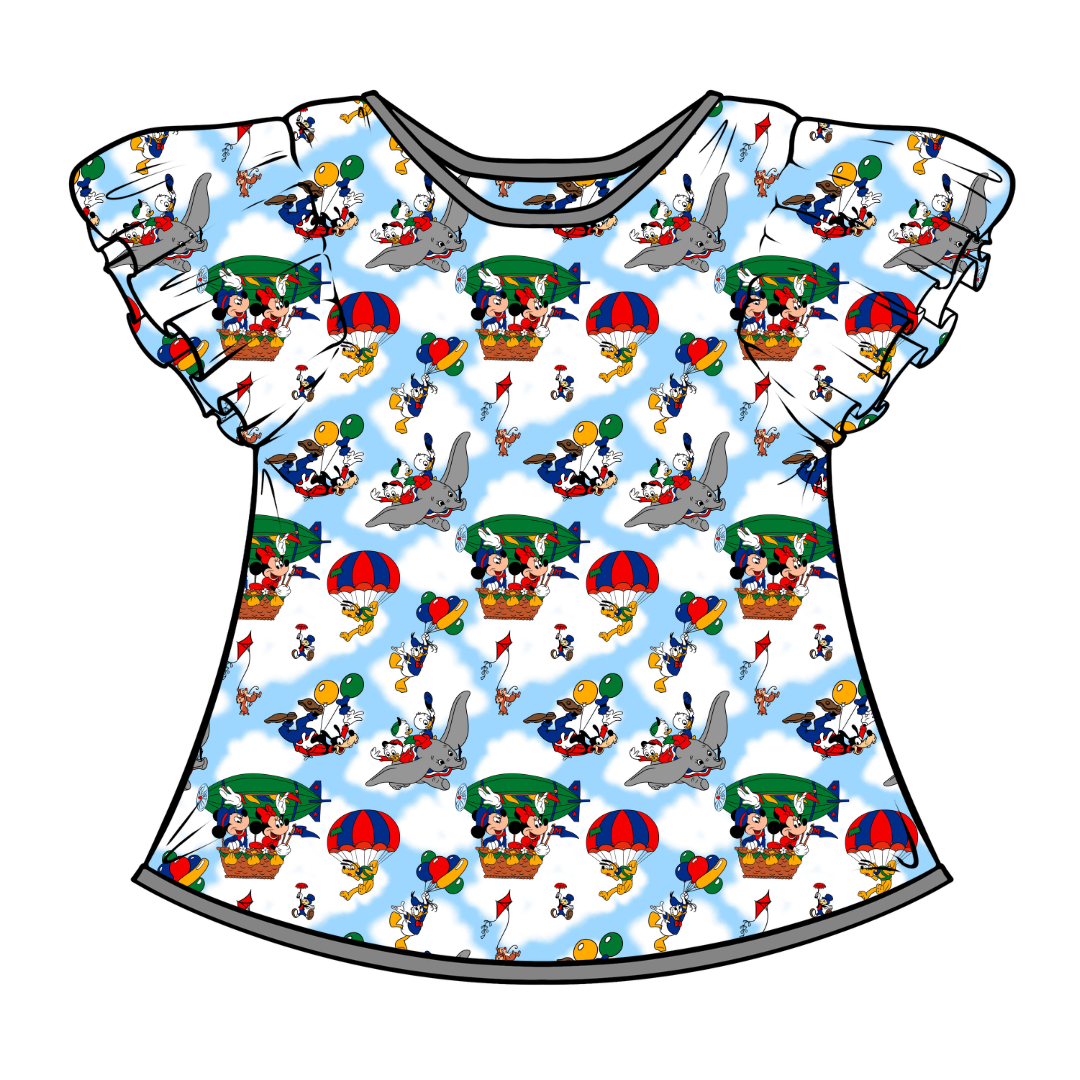 Blimp - Moon Short Sleeve Flutter Bamboo Shirt - PRE ORDER