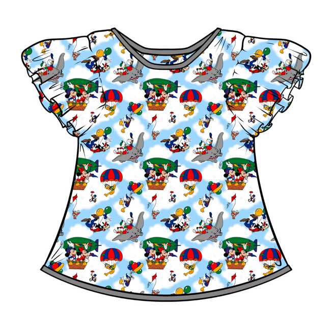 Blimp - Moon Short Sleeve Flutter Bamboo Shirt - PRE ORDER