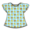 On the Island - Moon Short Sleeve Flutter Bamboo Shirt - PRE ORDER