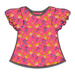 Angelic - Moon Short Sleeve Flutter Bamboo Shirt - PRE ORDER