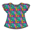 Wind Color - Moon Short Sleeve Flutter Bamboo Shirt - PRE ORDER