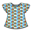 Best Friends  - Moon Short Sleeve Flutter Bamboo Shirt - PRE ORDER