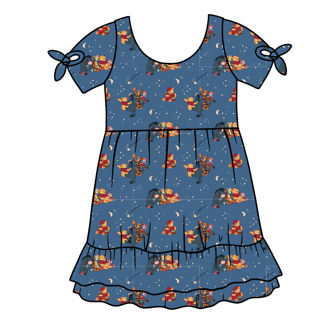 Hunny Dreams Serenity Short Sleeve Lounge Dress - PRE ORDER